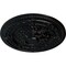 Ekena Millwork Vincent Ceiling Medallion (Fits Canopies up to 6"), Hand-Painted Jet Black, 26"OD x 3"P CM26VIBLF - alternate 2